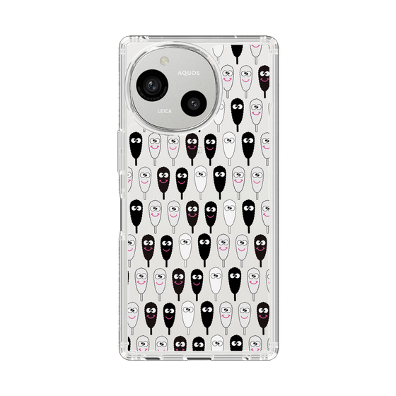 スリムプロテクションケース［ クシニョロ - クシニョロ - モノクロ ］