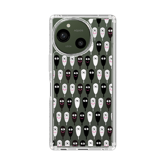 スリムプロテクションケース［ クシニョロ - クシニョロ - モノクロ ］