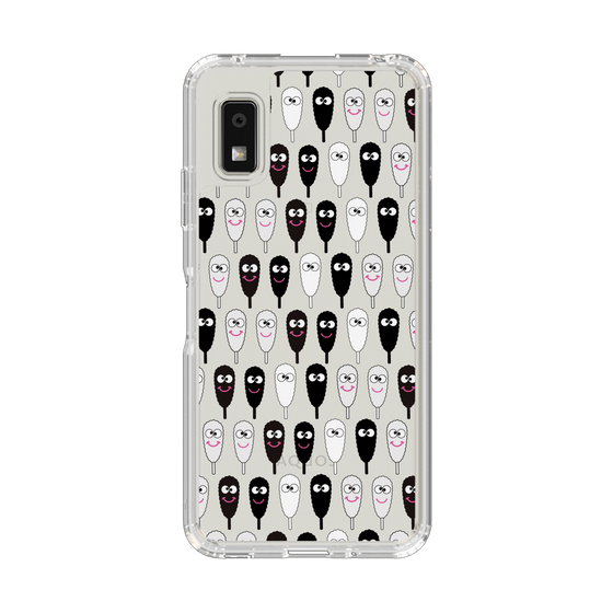 スリムプロテクションケース［ クシニョロ - クシニョロ - モノクロ ］