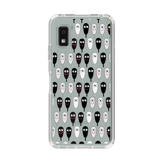 スリムプロテクションケース［ クシニョロ - クシニョロ - モノクロ ］