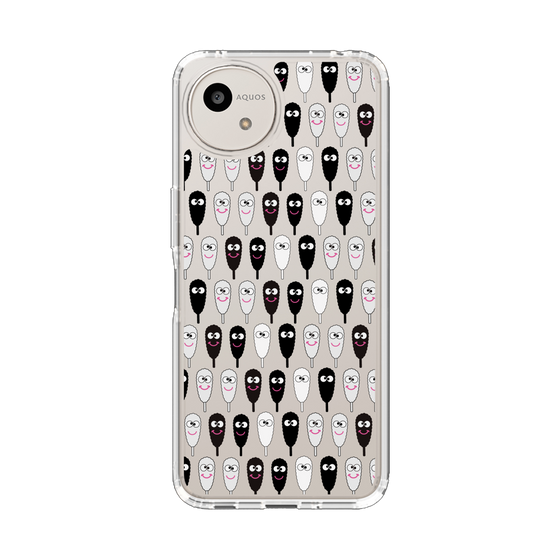 スリムプロテクションケース［ クシニョロ - クシニョロ - モノクロ ］