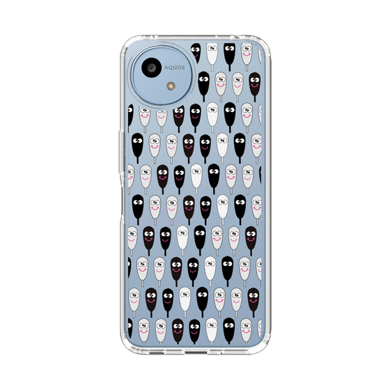 スリムプロテクションケース［ クシニョロ - クシニョロ - モノクロ ］