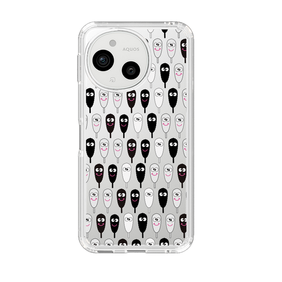 スリムプロテクションケース［ クシニョロ - クシニョロ - モノクロ ］