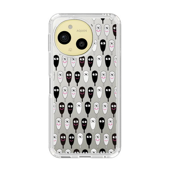 スリムプロテクションケース［ クシニョロ - クシニョロ - モノクロ ］