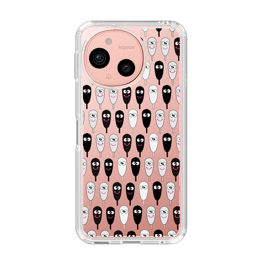 スリムプロテクションケース［ クシニョロ - クシニョロ - モノクロ ］