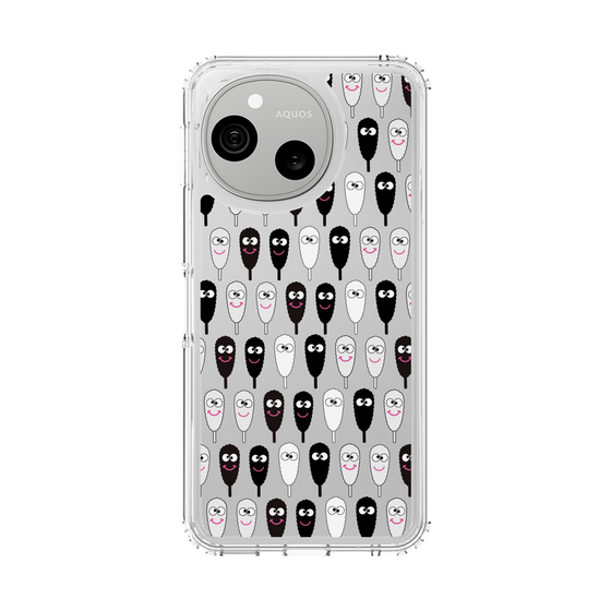 スリムプロテクションケース［ クシニョロ - クシニョロ - モノクロ ］