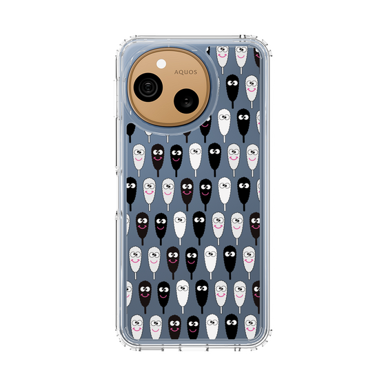 スリムプロテクションケース［ クシニョロ - クシニョロ - モノクロ ］