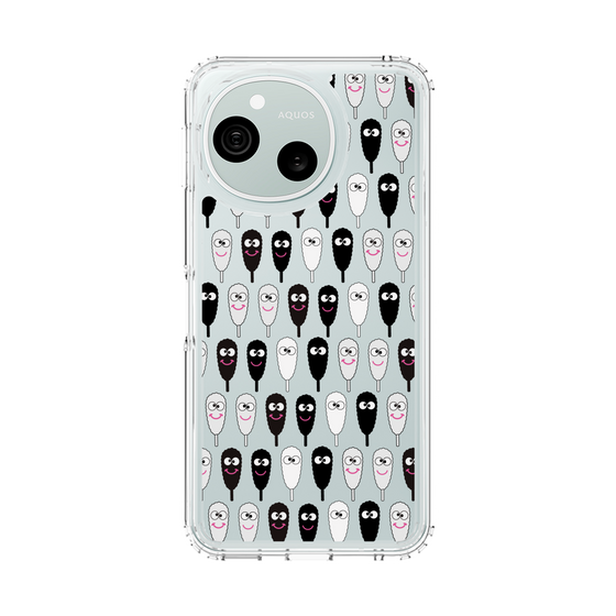 スリムプロテクションケース［ クシニョロ - クシニョロ - モノクロ ］