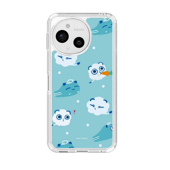 スリムプロテクションケース［ シナぷしゅ - そらのライオンとかぜちゃん - 総柄 ］