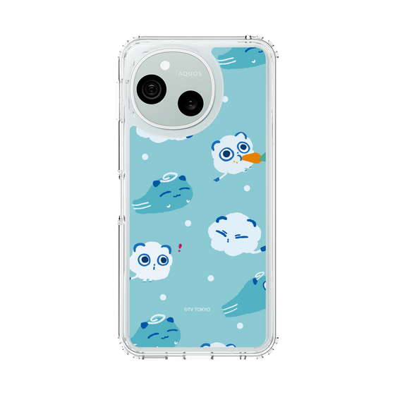 スリムプロテクションケース［ シナぷしゅ - そらのライオンとかぜちゃん - 総柄 ］