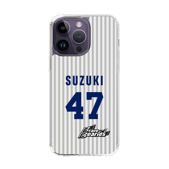 スリムプロテクションケース［ 日本精工 - #47 SUZUKI - 縦縞ユニフォーム ］