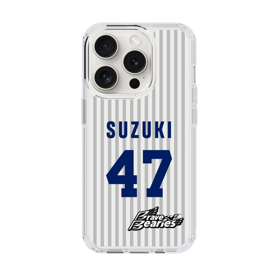 スリムプロテクションケース［ 日本精工 - #47 SUZUKI - 縦縞ユニフォーム ］