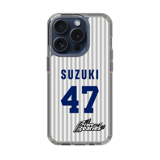 スリムプロテクションケース［ 日本精工 - #47 SUZUKI - 縦縞ユニフォーム ］