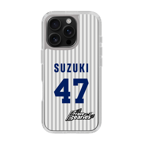 スリムプロテクションケース［ 日本精工 - #47 SUZUKI - 縦縞ユニフォーム ］