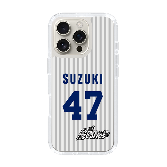 スリムプロテクションケース［ 日本精工 - #47 SUZUKI - 縦縞ユニフォーム ］