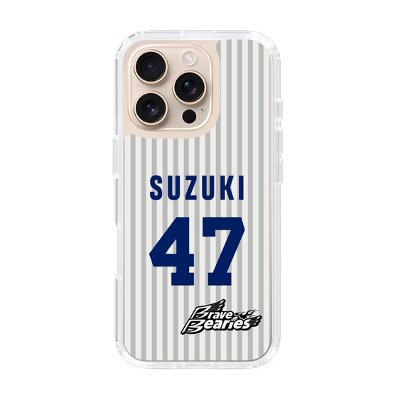 スリムプロテクションケース［ 日本精工 - #47 SUZUKI - 縦縞ユニフォーム ］