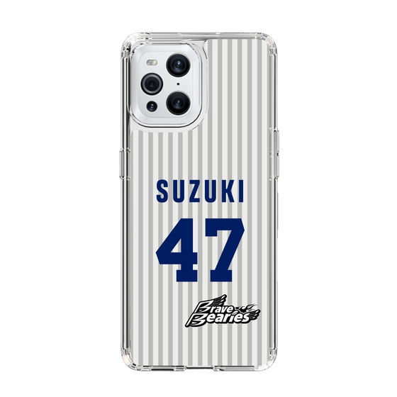 スリムプロテクションケース［ 日本精工 - #47 SUZUKI - 縦縞ユニフォーム ］