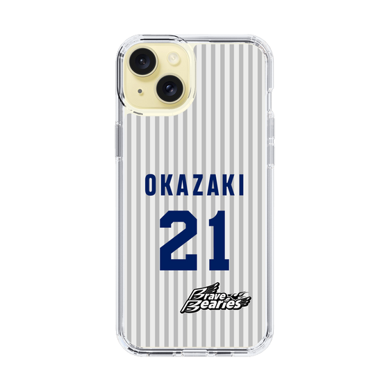 スリムプロテクションケース［ 日本精工 - #21 OKAZAKI - 縦縞ユニフォーム ］