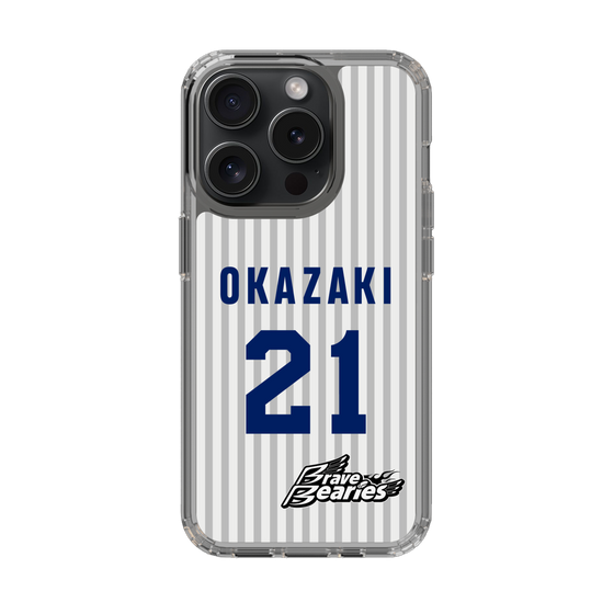 スリムプロテクションケース［ 日本精工 - #21 OKAZAKI - 縦縞ユニフォーム ］