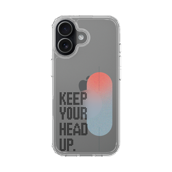 スリムプロテクションケース［ オリジナル - ドットオーバーレイ - KEEP YOUR HEAD UP/A ］