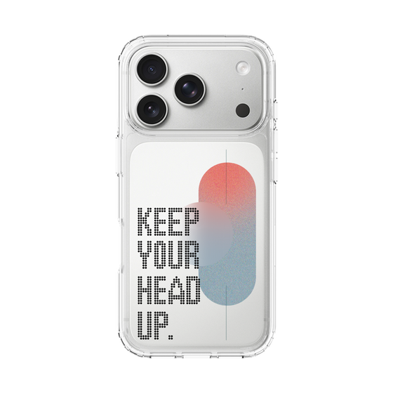 スリムプロテクションケース［ オリジナル - ドットオーバーレイ - KEEP YOUR HEAD UP/A ］