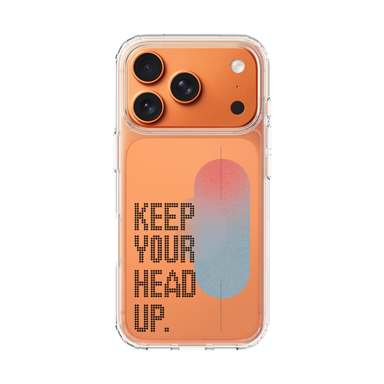 スリムプロテクションケース［ オリジナル - ドットオーバーレイ - KEEP YOUR HEAD UP/A ］