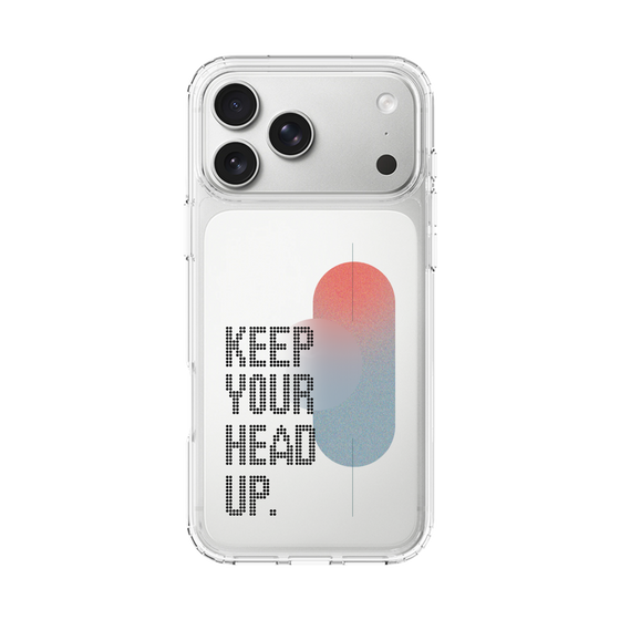 スリムプロテクションケース［ オリジナル - ドットオーバーレイ - KEEP YOUR HEAD UP/A ］