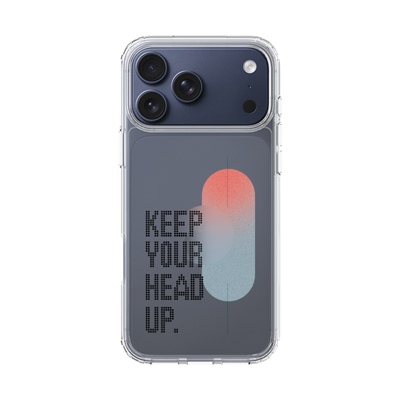 スリムプロテクションケース［ オリジナル - ドットオーバーレイ - KEEP YOUR HEAD UP/A ］