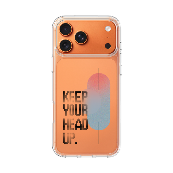 スリムプロテクションケース［ オリジナル - ドットオーバーレイ - KEEP YOUR HEAD UP/A ］