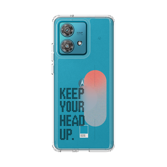 スリムプロテクションケース［ オリジナル - ドットオーバーレイ - KEEP YOUR HEAD UP/A ］