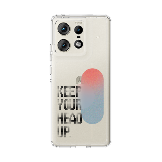 スリムプロテクションケース［ オリジナル - ドットオーバーレイ - KEEP YOUR HEAD UP/A ］