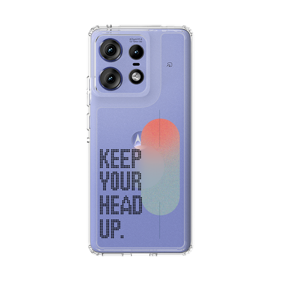 スリムプロテクションケース［ オリジナル - ドットオーバーレイ - KEEP YOUR HEAD UP/A ］