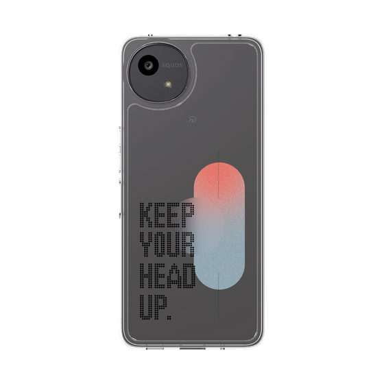 スリムプロテクションケース［ オリジナル - ドットオーバーレイ - KEEP YOUR HEAD UP/A ］