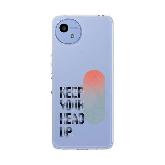 スリムプロテクションケース［ オリジナル - ドットオーバーレイ - KEEP YOUR HEAD UP/A ］