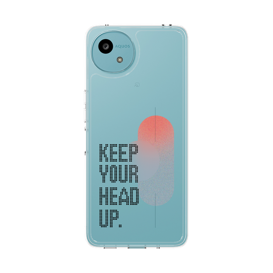 スリムプロテクションケース［ オリジナル - ドットオーバーレイ - KEEP YOUR HEAD UP/A ］
