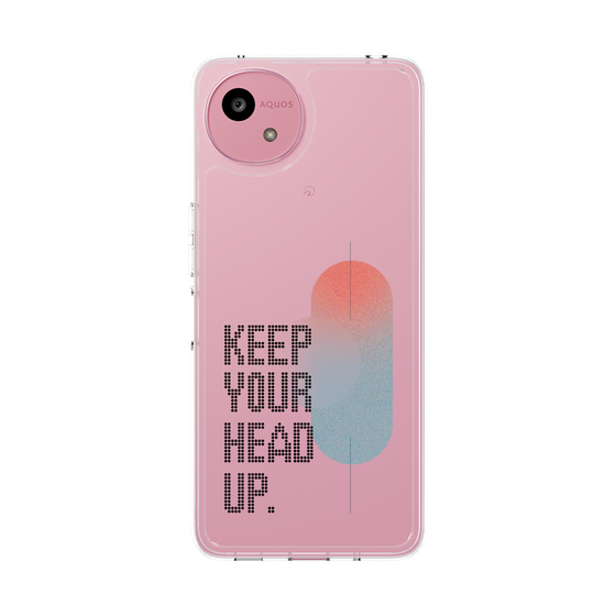 スリムプロテクションケース［ オリジナル - ドットオーバーレイ - KEEP YOUR HEAD UP/A ］
