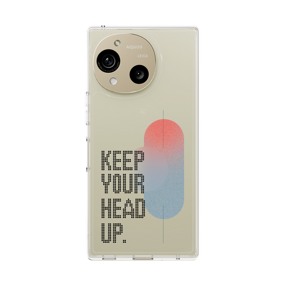 スリムプロテクションケース［ オリジナル - ドットオーバーレイ - KEEP YOUR HEAD UP/A ］