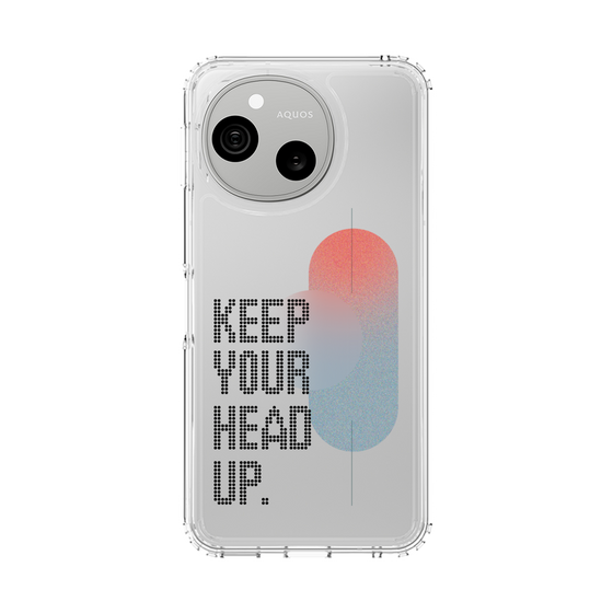 スリムプロテクションケース［ オリジナル - ドットオーバーレイ - KEEP YOUR HEAD UP/A ］