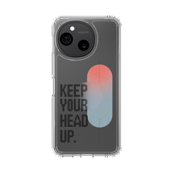 スリムプロテクションケース［ オリジナル - ドットオーバーレイ - KEEP YOUR HEAD UP/A ］