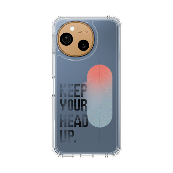 スリムプロテクションケース［ オリジナル - ドットオーバーレイ - KEEP YOUR HEAD UP/A ］