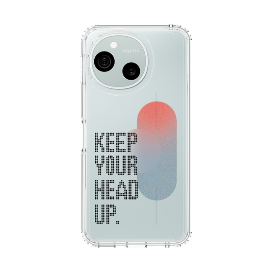 スリムプロテクションケース［ オリジナル - ドットオーバーレイ - KEEP YOUR HEAD UP/A ］