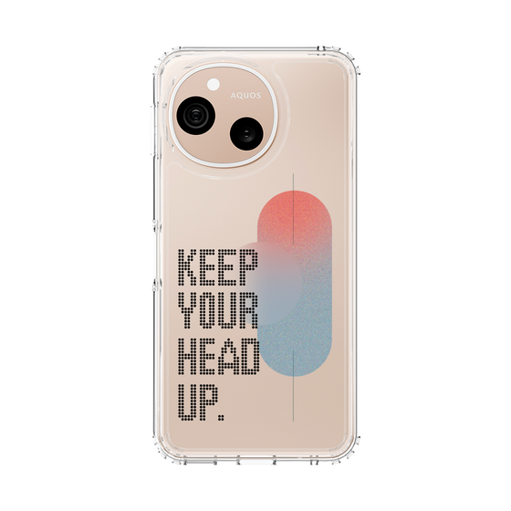 スリムプロテクションケース［ オリジナル - ドットオーバーレイ - KEEP YOUR HEAD UP/A ］