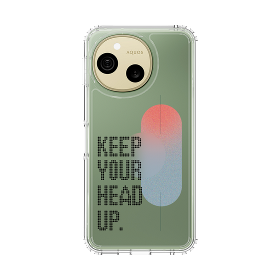 スリムプロテクションケース［ オリジナル - ドットオーバーレイ - KEEP YOUR HEAD UP/A ］