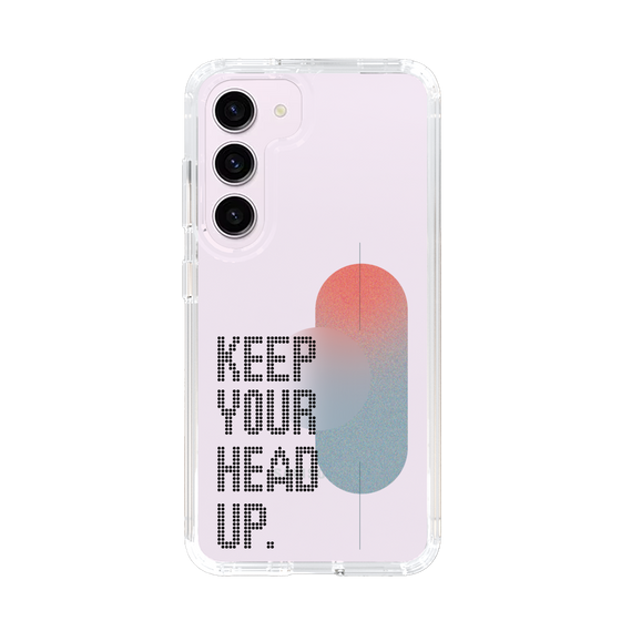 スリムプロテクションケース［ オリジナル - ドットオーバーレイ - KEEP YOUR HEAD UP/A ］