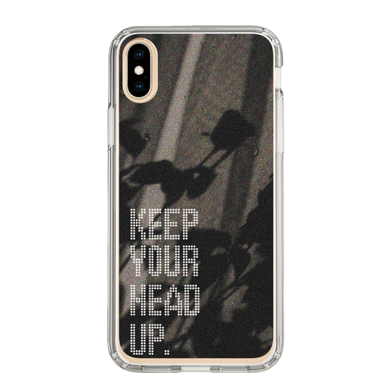 スリムプロテクションケース［ オリジナル - ドットオーバーレイ - KEEP YOUR HEAD UP/B ］