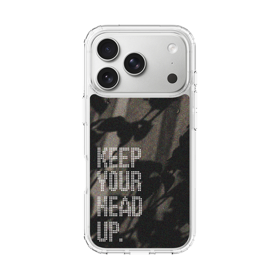 スリムプロテクションケース［ オリジナル - ドットオーバーレイ - KEEP YOUR HEAD UP/B ］