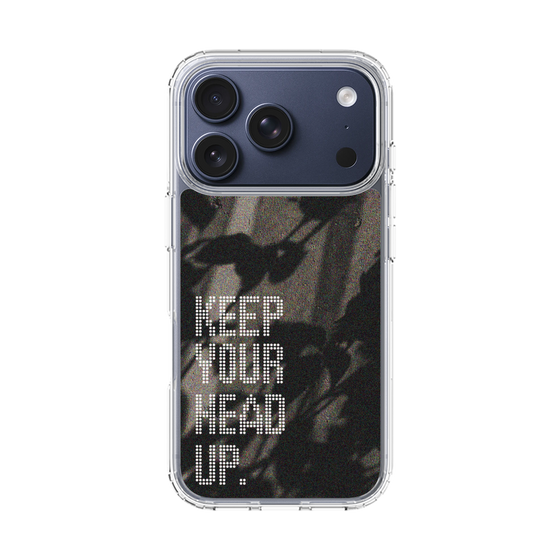 スリムプロテクションケース［ オリジナル - ドットオーバーレイ - KEEP YOUR HEAD UP/B ］