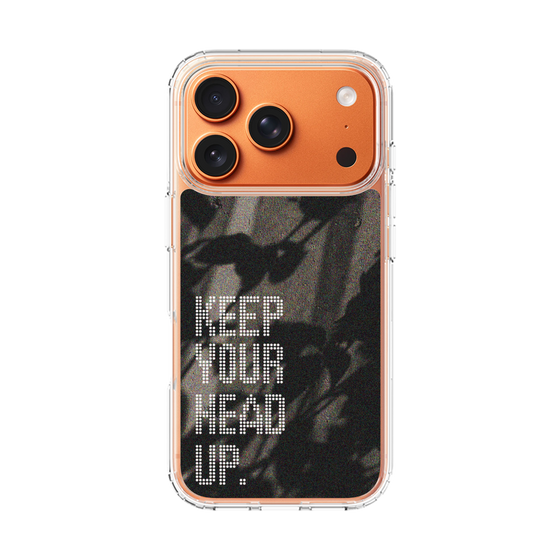 スリムプロテクションケース［ オリジナル - ドットオーバーレイ - KEEP YOUR HEAD UP/B ］