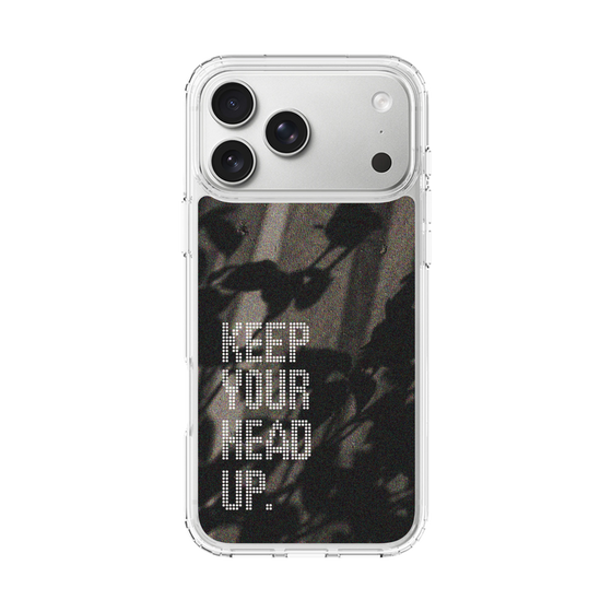 スリムプロテクションケース［ オリジナル - ドットオーバーレイ - KEEP YOUR HEAD UP/B ］
