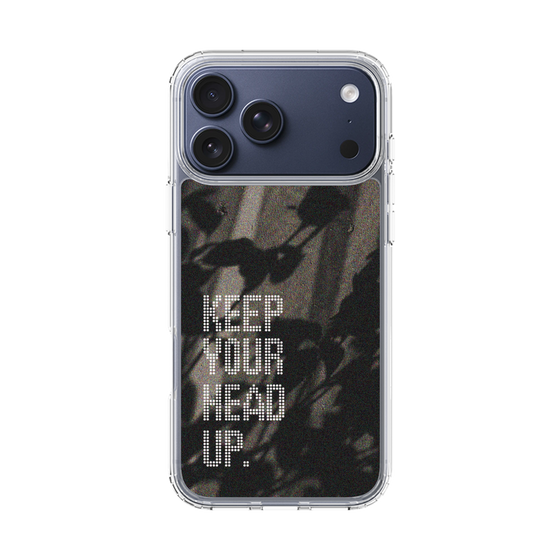 スリムプロテクションケース［ オリジナル - ドットオーバーレイ - KEEP YOUR HEAD UP/B ］